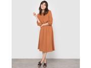 R Edition Womens Softly Draping Midi Dress Brown Size Us 20 Fr 50