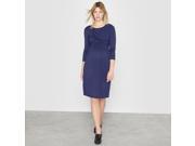 R Essentiel Womens Long Sleeved Maternity Dress Blue Size Us 16 18 Fr 46 48