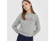 Womens Printed Slogan Sweatshirt Made In France