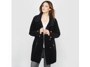 Castaluna Womens Longline Corduroy Coat Black Size Us 16 Fr 46
