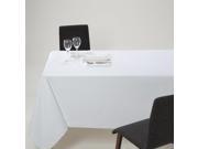 La Redoute Plain Polyester Tablecloth White Size Oblong 150 X 200 Cm