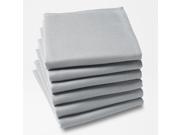 La Redoute Pack Of 6 Plain Polyester Napkins Grey Size 45 X 45 Cm