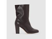 La Redoute Womens Leather Boots Black Size 41