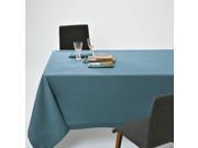 La Redoute Plain Polyester Tablecloth Blue Size Oblong 150 X 250 Cm