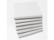 La Redoute Pack Of 6 Plain Polyester Napkins White Size 45 X 45 Cm