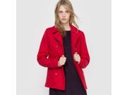 R Essentiel Womens Short Pea Coat Red Size Us 8 Fr 38