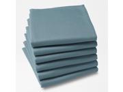 La Redoute Pack Of 6 Plain Polyester Napkins Blue Size 45 X 45 Cm