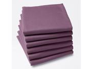 La Redoute Pack Of 6 Plain Polyester Napkins Purple Size 45 X 45 Cm