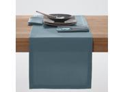 La Redoute Plain Polyester Table Runner Blue Size 45 X 150 Cm