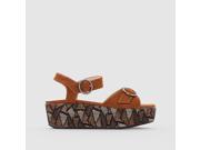 La Redoute Womens Wedge Sandals Brown Size 38