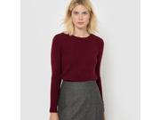 R Essentiel Womens 52% Wool Flecked Knit Jumper Sweater Red Us 20 22 Fr 50 52
