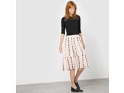 Vero Moda Womens Samantha Softly Draping Print Skirt Beige Size Xs