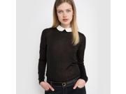 R Edition Womens Peter Pan Collar Jumper Sweater Black Size Us 20 22 Fr 50 52