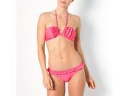 R Edition Womens Frilly Halter Neck Bikini Pink Size Us 10 Fr 40
