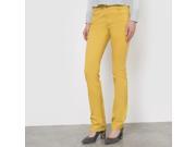 R Essentiel Womens Straight Satin Trousers Yellow Size Us 14 Fr 44
