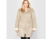 Castaluna Womens Faux Sheepskin Coat Beige Size Us 24 Fr 54