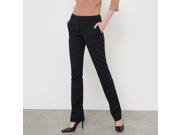 Atelier R Womens Quality Polywool Straight Leg Trousers Blue Us 20 Fr 50