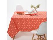 La Redoute Interieurs Agasta Printed Polycotton Tablecloth Red 170 X 170 Cm