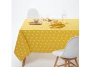 La Redoute Interieurs Agasta Printed Polycotton Tablecloth Yellow 170 X 350 Cm