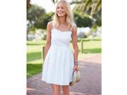 Womens Pure Cotton Strapless Dress With Detachable Straps