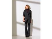 La Redoute Womens Long Sleeved Flannel Jumpsuit Grey Size Us 18 Fr 48