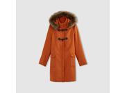 R Edition Womens Hooded Duffle Coat Orange Size Us 6 Fr 36