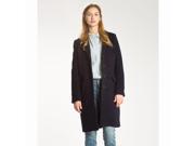 Levi s Womens Long Wool And Cotton Coat Blue Size L