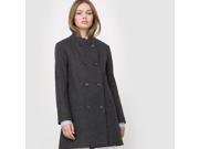 R Essentiel Womens Collarless Straight Cut Coat Grey Size Us 20 Fr 50