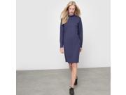 R Essentiel Womens High Neck Milano Knit Dress Blue Size Us 4 6 Fr 34 36