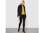 R Essentiel Womens Dual Fabric Padded Jacket Black Size Us 12 Fr 42
