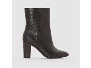 Atelier R Womens Mock Croc Ankle Boots Black Size 40