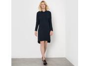 R Essentiel Womens Long Sleeved Dress Blue Size Us 4 Fr 34