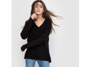 R Edition Womens Long Sleeved Loose Fit Jumper Sweater Black Us 4 6 Fr 34 36
