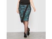 Castaluna Womens Printed Asymmetric Skirt Green Size Us 20 Fr 50