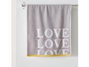 La Redoute Interieurs Love Cotton Maxi Bath Sheet. Grey Size 100 X 150 Cm