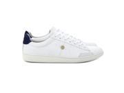 Faguo Mens Hosta Leather Trainers White Size 40