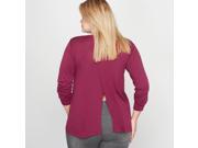 Castaluna Womens Jumper Sweater With Stylish Back Purple Us 32 34 Fr 62 64