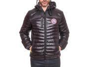 Geographical Norway Mens Bergame Reversible Quilted Padded Jacket Black Size L
