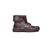 Palladium Womens Palla Leather High Top Lace Up Trainers Brown Size 36