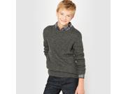 R Pop Teen Boys Ribbed Jumper Sweater 10 16 Years Grey Size 12 Years 59 In.