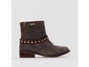Les Tropeziennes Par M Belarbi Womens Ladiana Leather Ankle Boots Brown Size 37