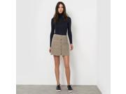 La Redoute Mountain Womens Short Corduroy Skirt Beige Size Us 12 Fr 42