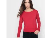R Essentiel Womens Ribbed Jumper Sweater Red Size Us 16 18 Fr 46 48