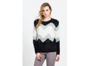 Womens Naikarii Chunky Knit Geometric Pattern Jumper Sweater