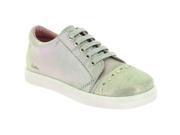 Aster Boys Roxanna Leather Trainers Grey Size 34