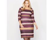 Castaluna Womens Striped Dress With 3 4 Sleeves Other Size Us 22 Fr 52
