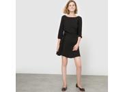 R Edition Womens Textured Gathered Dress Black Size Us 12 Fr 42