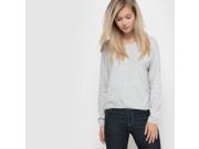 Womens Crew Neck Cotton Cashmere Jumper Sweater