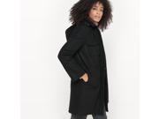 R Studio Womens Hooded Parka Black Size Us 6 Fr 36