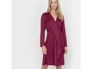 Atelier R Womens Long Sleeved Wrap Dress Purple Size Us 22 Fr 52